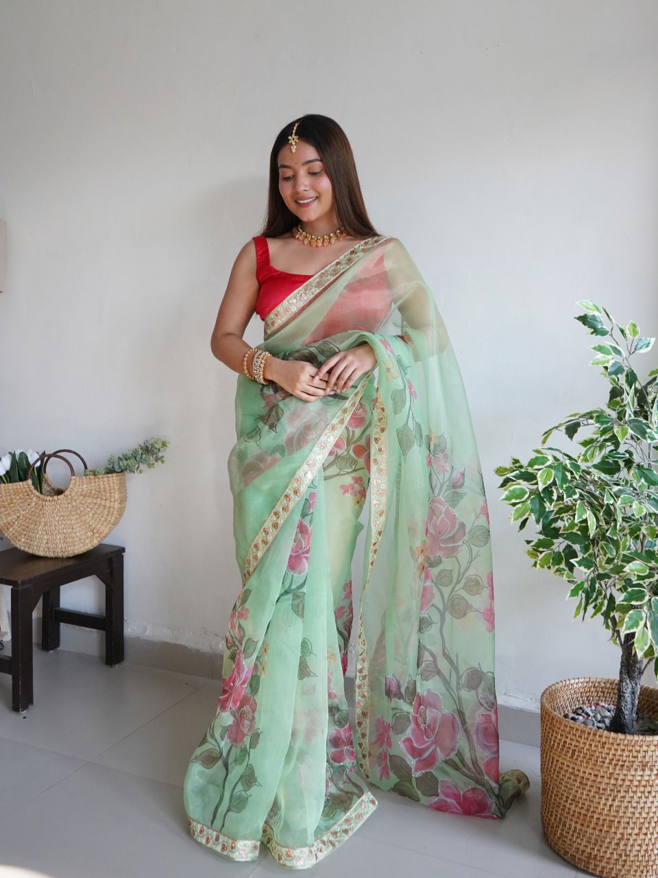 Nilam 01 Fancy Organza Wholesale Party Wear Sarees Catalog
